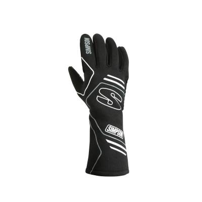 Simpson Safety - Simpson Safety SGKSM Racing Gloves Black Small