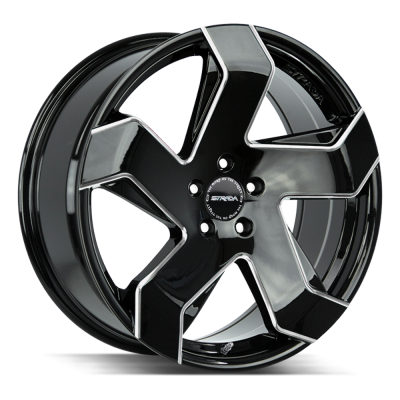 Strada - Strada Wheels COLTELLO 24x10 6x5.5 24mm Gloss Black/Milled S65463924GBMLE