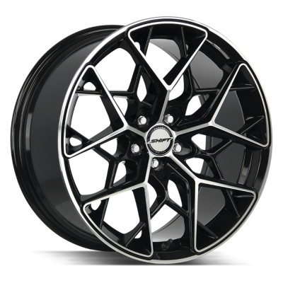 Shift - Shift Wheels PISTON 20x8.5 5x120 35mm Gloss Black/Machined H35052035GBM