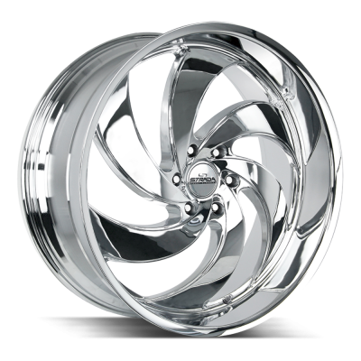 Strada - Strada Wheels RETRO 6 26x10 6x5.5 26mm Chrome C06663926C