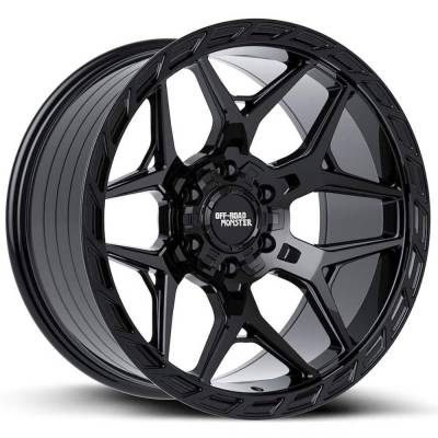 Off Road Monster - Off Road Monster MF40 20x10 5x5.0/5.5 -19mm Gloss Black MF40010528N19GB