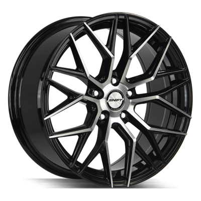 Shift - Shift Wheels SPRING 18x8 5x4.5 35mm Gloss Black/Machined H33851435GBM