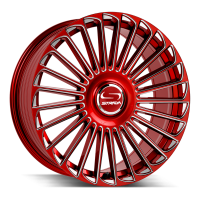 Strada - Strada Wheels MARTELLO 22x9.5 6x5.5/135 30mm Candy Red/Milled SF6829560730RML