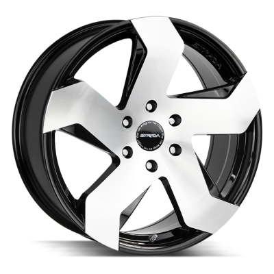 Strada - Strada Wheels COLTELLO 22x9 5x115 15mm Gloss Black/Machined S65251515GBM