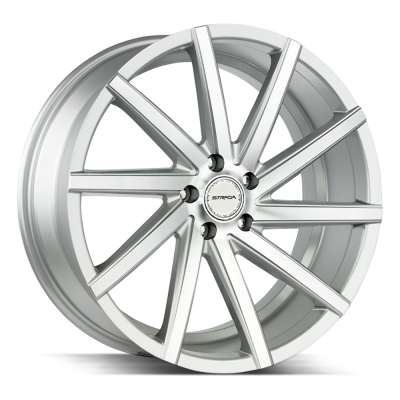 Strada - Strada Wheels SEGA 22x9 5x115 15mm Silver/Machined S41251515SM