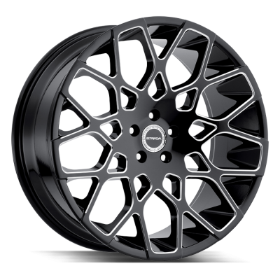 Strada - Strada Wheels BUCA 26x10 6x5.5 26mm Gloss Black/Milled S59663926GBML