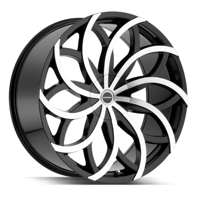 Strada - Strada Wheels HURACAN 26x10 6x5.5/135 30mm Gloss Black/Machined S61660730GBM
