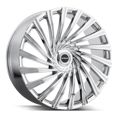 Strada - Strada Wheels TORNADO 22x9.5 5x115/120 13mm Chrome S49250115