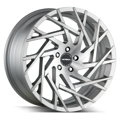 Strada - Strada Wheels NIDO 24x9.5 5x115 15mm Brushed Silver S64451515BFS