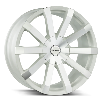 Strada - Strada Wheels GABBIA 20x8.5 5x4.5/120 35mm Gloss White/Machined S50050135WM