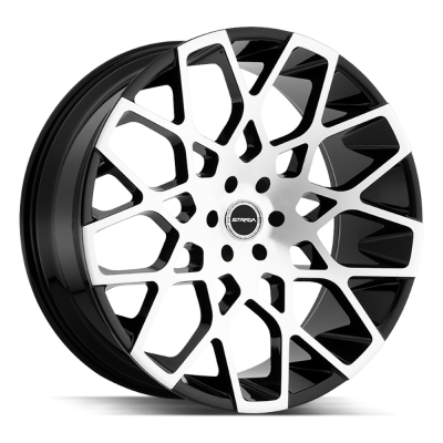 Strada - Strada Wheels BUCA 22x9.5 5x115 15mm Gloss Black/Machined S59251515GBM