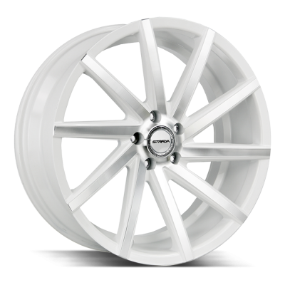 Strada - Strada Wheels SEGA 22x9 5x4.5 35mm Gloss White/Machined S41251435WM