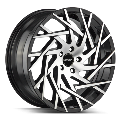 Strada - Strada Wheels NIDO 24x9.5 5x120 15mm Gloss Black/Machined S64452015GBM