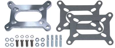 Trans-Dapt Performance - Trans-Dapt 2086 1/2" Tall 2BBL Carb to 2BBL Manifold Carb. Adapter Cast Alu