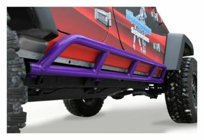 Steinjager - Steinjager Bare Knuckles Rock Sliders-Purple for Wrangler JK 4DR J0043933