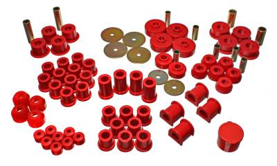 Energy Suspension - Energy Suspension 8.18102R Hyper-Flex Master Bushing Kit Red