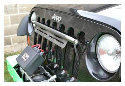 Steinjager - Steinjager Grille Mount Light Bracket Kit-Bare for Wrangler JK J0041402