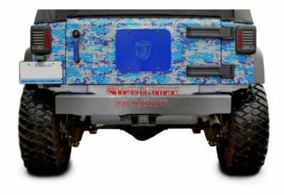Steinjager - Steinjager Rear Off Road Bumper-Gray Hammertone for Wrangler JK J0047871