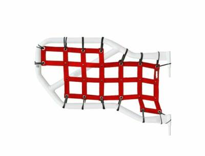 Steinjager - Steinjager Cargo Net Tube Door Covers Rear Red for Wrangler JK J0043663