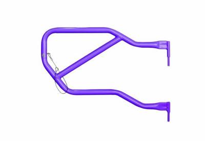 Steinjager - Steinjager Rear Tubular Trail Doors-Sinbad Purple for Wrangler JK 4DR J0042644