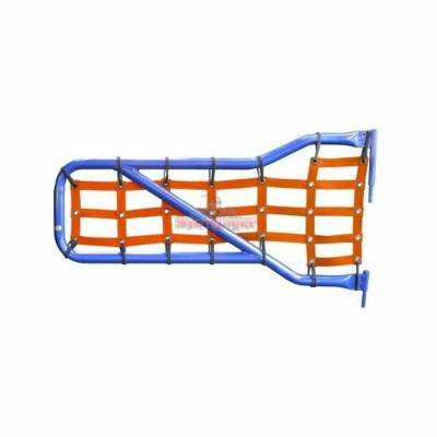 Steinjager - Steinjager Cargo Net Tube Door Covers Front-Orange for Wrangler JL J0048415