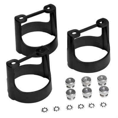 AutoMeter - AutoMeter 2230 Mounting Bracket Kit Black Composite 3pc 2-1/16"