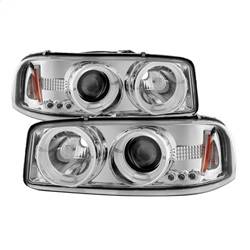 Spyder Auto - Spyder Auto Halo 5009364 Projector Headlights Chrme/Clear for 99-06 Sierra/Yukon