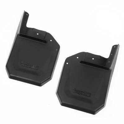 Rugged Ridge - Rugged Ridge 11642.11 Front Splash Guard Mud Flap Kit Black for 07-18 Wrangler