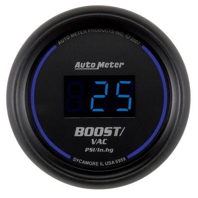 AutoMeter - AutoMeter 6959 Cobalt Digital Vacuum/Boost Gauge 30" HG/30PSI 2-1/16"