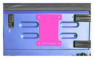 Steinjager - Steinjager Spare Tire Carrier Delete Plate-Hot Pink for Wrangler TJ J0046387