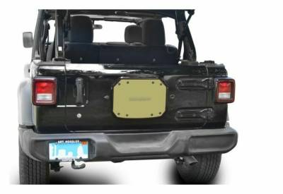 Steinjager - Steinjager Spare Tire Carrier Delete Plate-Mil. Beige for Wrangler JL J0048219