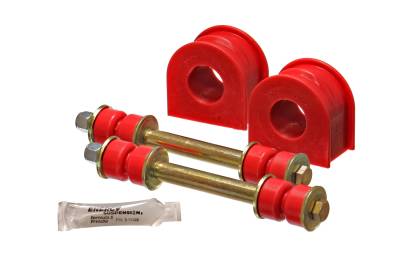 Energy Suspension - Energy Suspension 4.5188R Sway Bar Bushing Set Front Polyurethane Red