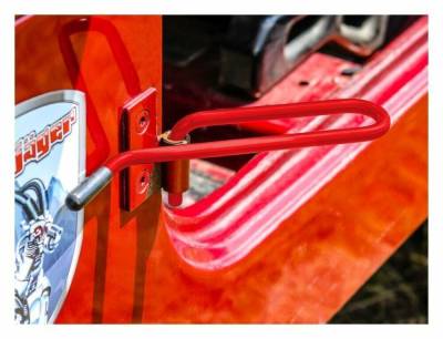 Steinjager - Steinjager J0045923 Wire Style Foot Peg Kit Red Baron for Wrangler YJ