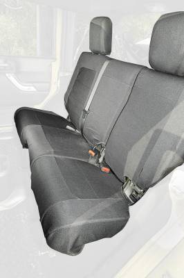 Rugged Ridge - Rugged Ridge 13266.02 Ballistic Rear Seat Cover Black for 07-10 Wrangler JKU 4DR