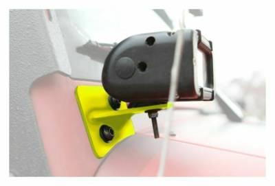 Steinjager - Steinjager A-Pillar Light Brackets-Neon Yellow for Wrangler JK J0046391