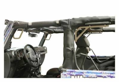 Steinjager - Steinjager Front/Rear Rigid Grab Handles-Mil. Beige for Jeep JK 2DR J0044767