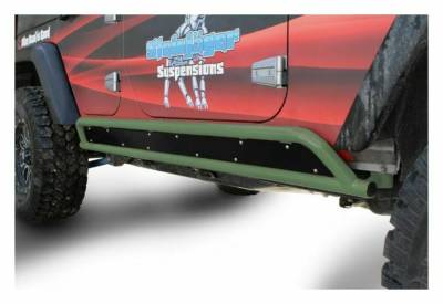 Steinjager - Steinjager Phantom Rock Sliders-Locas Green for Wrangler JK 4DR J0044889