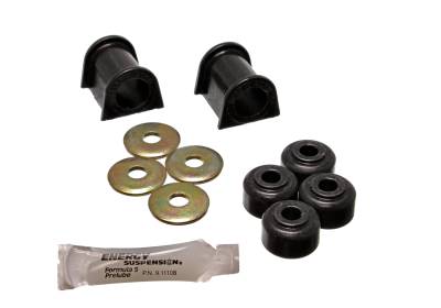 Energy Suspension - Energy Suspension 5.5107G Sway Bar Bushing Set Front Polyurethane Black