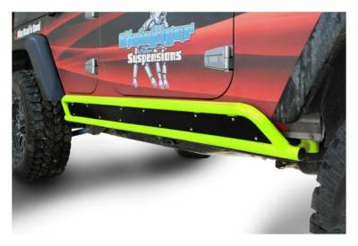 Steinjager - Steinjager Phantom Rock Sliders-Gecko Green for Wrangler JK 4DR J0046401