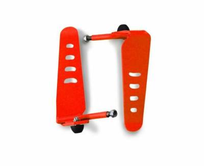 Steinjager - Steinjager Metal Style Foot Peg Kit-Red Baron for Wrangler TJ J0043883