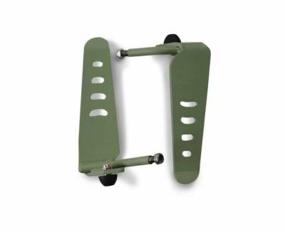 Steinjager - Steinjager Metal Style Foot Peg Kit-Locas Green for Wrangler TJ J0043889