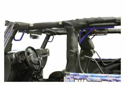 Steinjager - Steinjager Front/Rear Rigid Grab Handles-SW Blue for Jeep JK 2DR J0044761