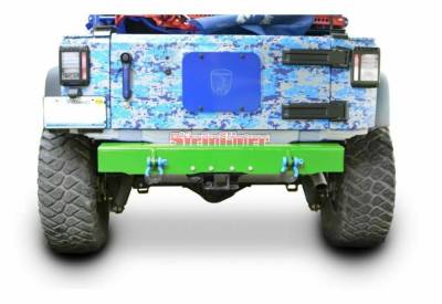 Steinjager - Steinjager Rear Off Road D-Ring Bumper-Neon Green for Wrangler JK J0048143