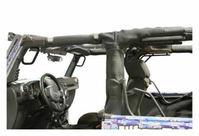 Steinjager - Steinjager Front/Rear Rigid Style Grab Handles-Bare for Jeep JK 2DR J0044757