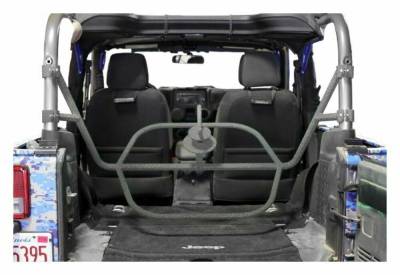 Steinjager - Steinjager Internal Spare Tire Carrier-Gray Hammer for Jeep JK 2DR J0045502