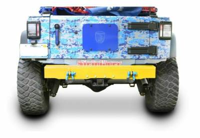Steinjager - Steinjager Rear Off Road D-Ring Bumper-Neon Yellow for Wrangler JK J0048151