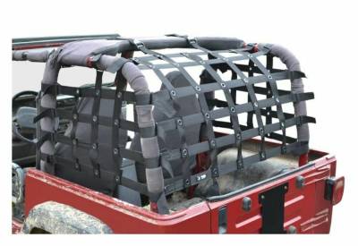 Steinjager - Steinjager Rear Teddy Top Cargo Net Black for Wrangler TJ J0046110