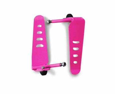 Steinjager - Steinjager Metal Style Foot Peg Kit-Hot Pink for Wrangler TJ J0046535