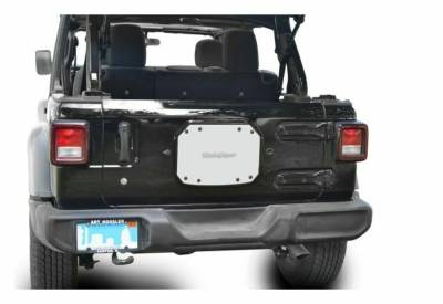 Steinjager - Steinjager Spare Tire Carrier Delete Plate-Cloud White for Jeep JL J0048223