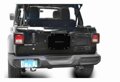Steinjager - Steinjager Spare Tire Carrier Delete Plate Black for Wrangler JL J0048210